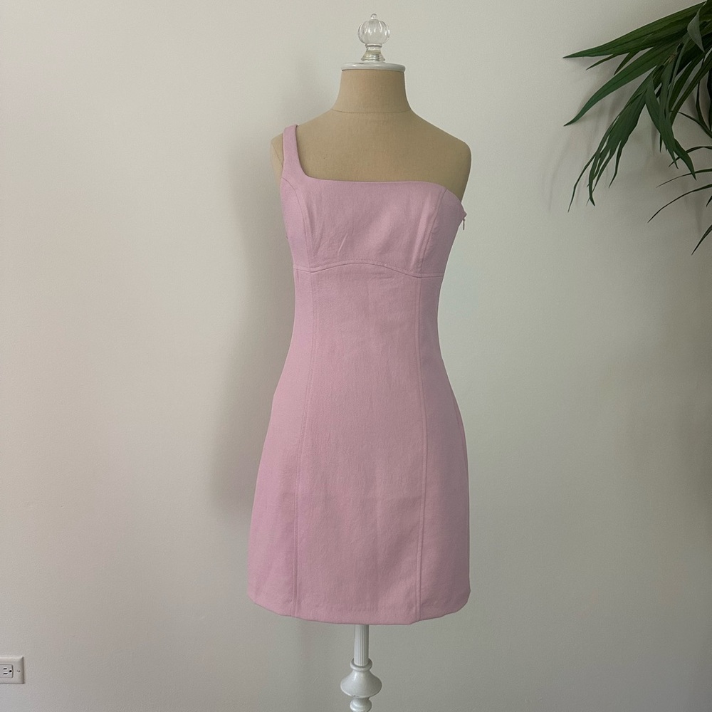 Kookai Wild Lilac Oyster One Shoulder Dress size 36